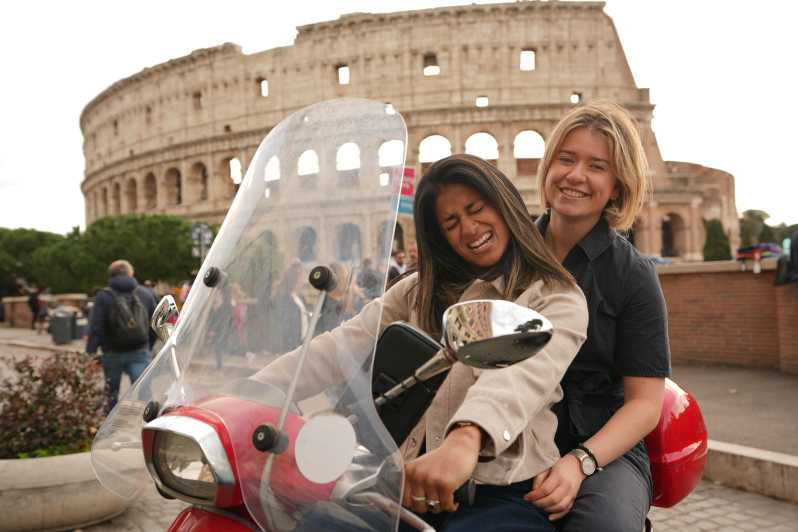 Rome: Vespa Tour With Gourmet Stops – All in One