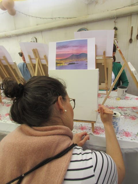 Art Workshop in Naples City Centre With Aperitif - Included Materials