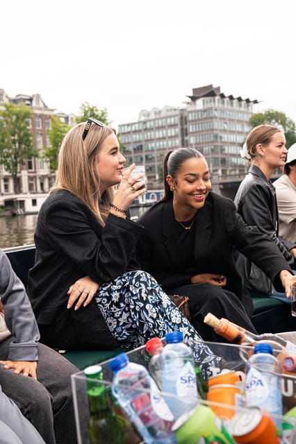 Amsterdam: Guided Open Boat Canal Cruise With Drinks Option