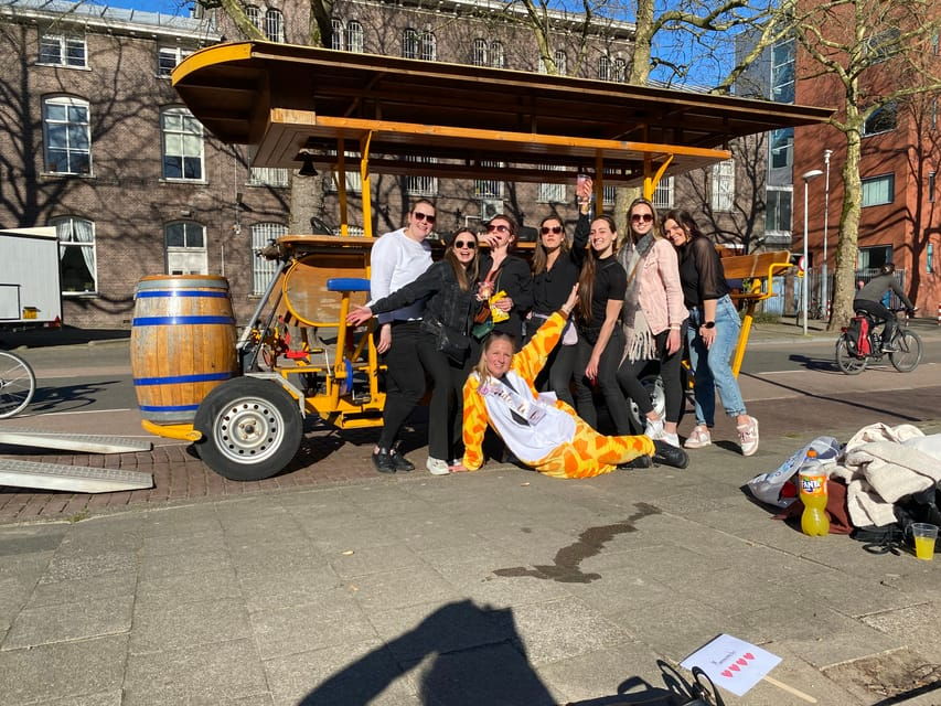 Amsterdam: Party Bike Tour With Beer