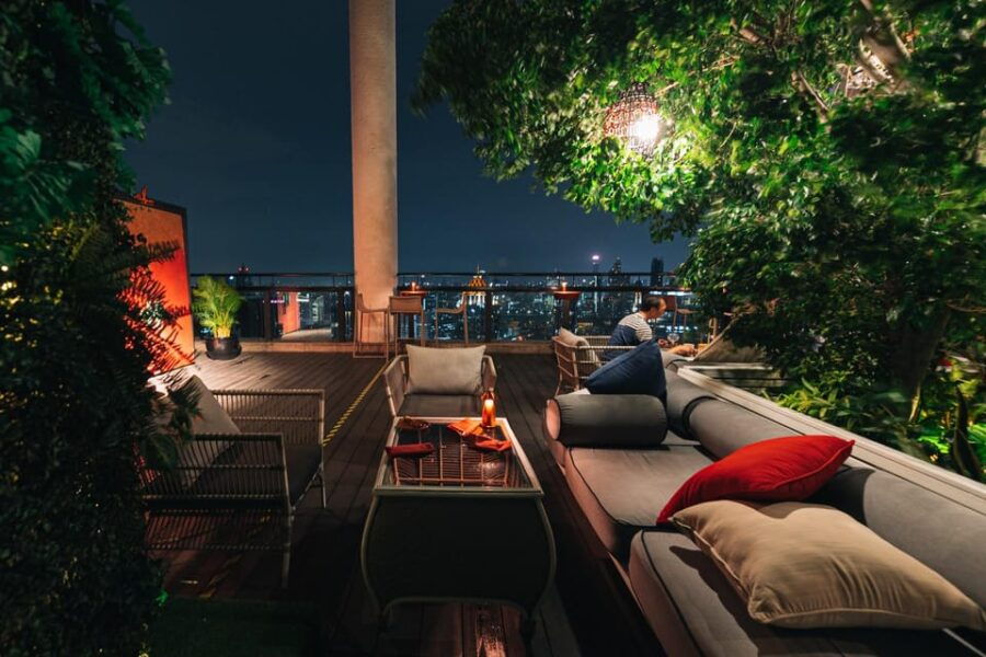 Bangkok: Saffron Sky Garden Rooftop, Banyan Tree Bangkok