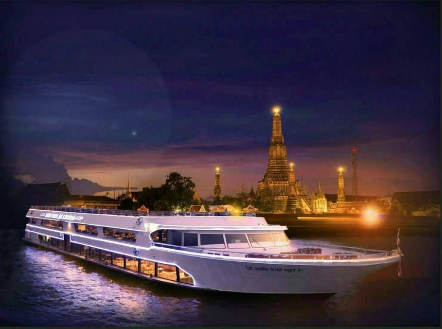 Bangkok: White Orchid Chao Phraya Dinner Cruise