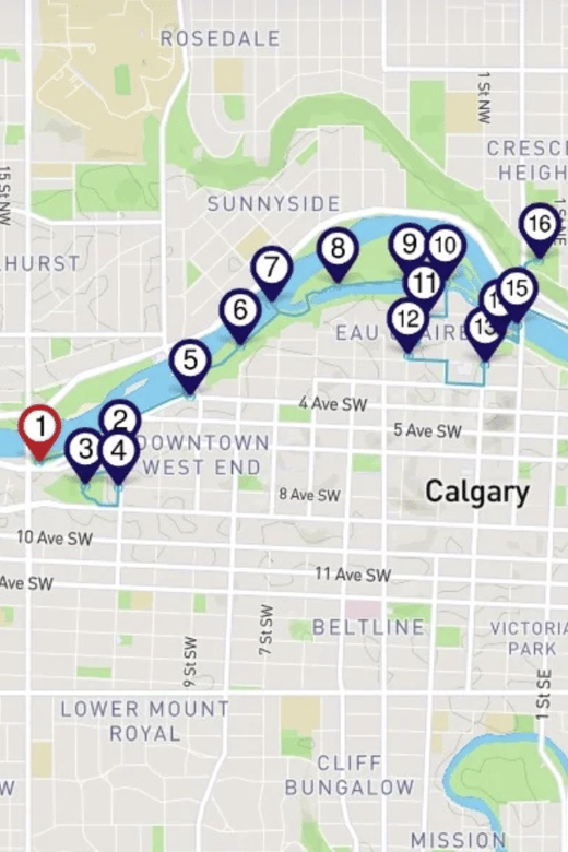 Calgary: Bow River Trail Smartphone Audio Walking Tour