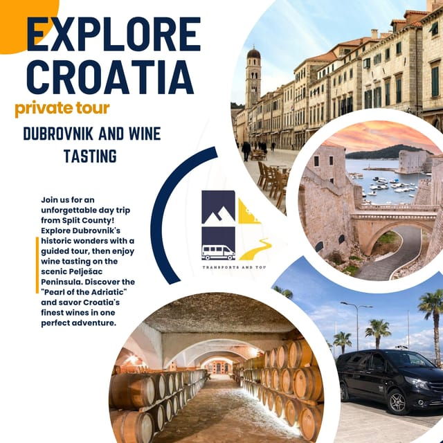 Dubrovnik Guiding Tour With Wine Tasting From Split County