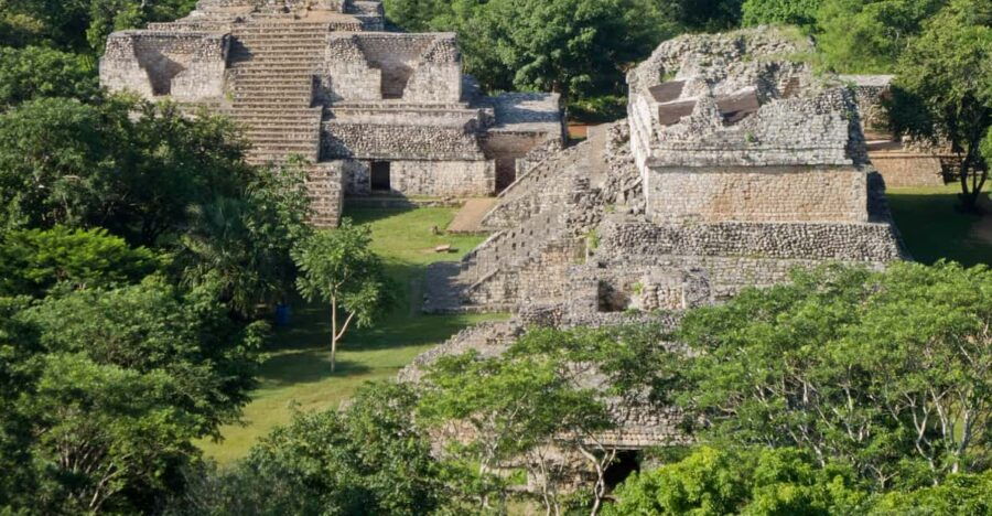 Ekbalam, Pink Lakes, Cenote and Tequila Small Group Tour
