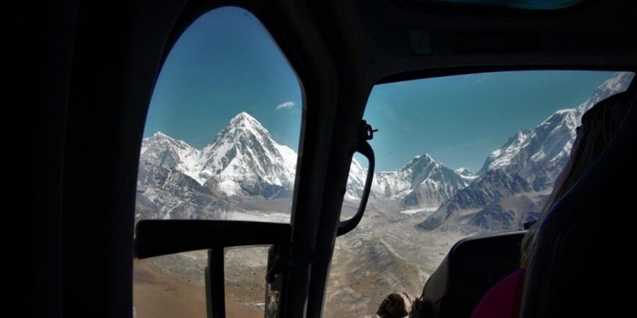 Everest Helicopter Tour Landing at Everest View Hotel