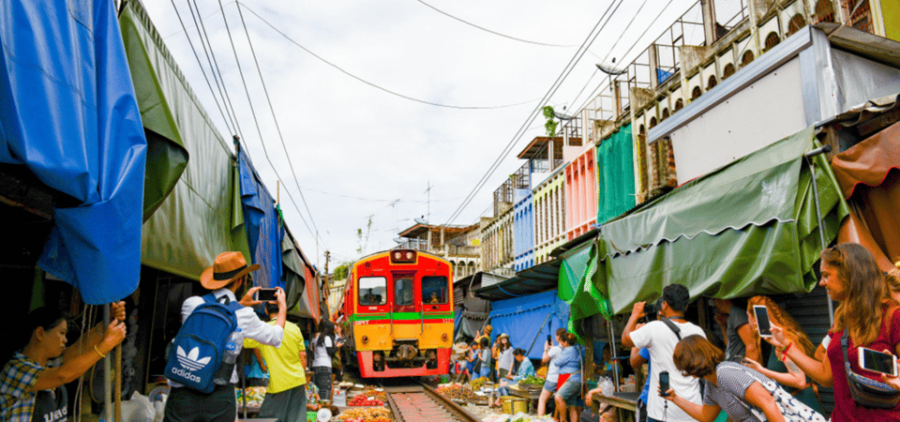 Floating Mkt & Maeklong Mkt Tour | Private Charter From Bkk