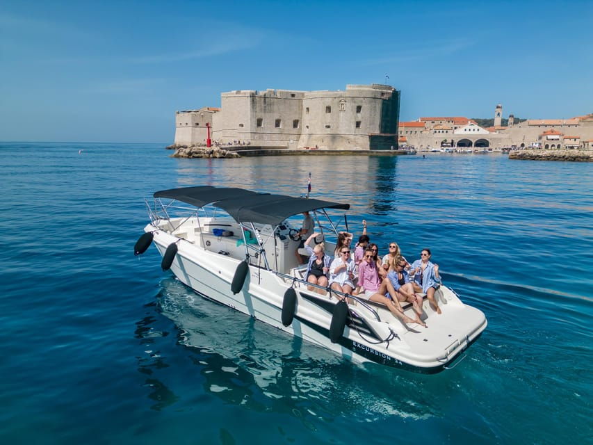 From Cavtat/Dubrovnik: Blue & Green Caves Speedboat Tour