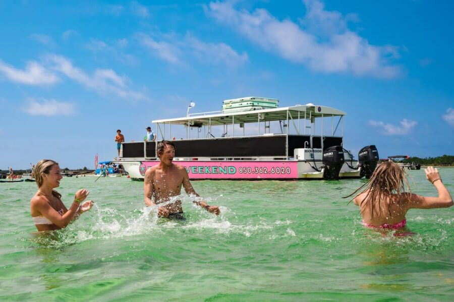 From Fort Walton Beach: Crab Island Excursion