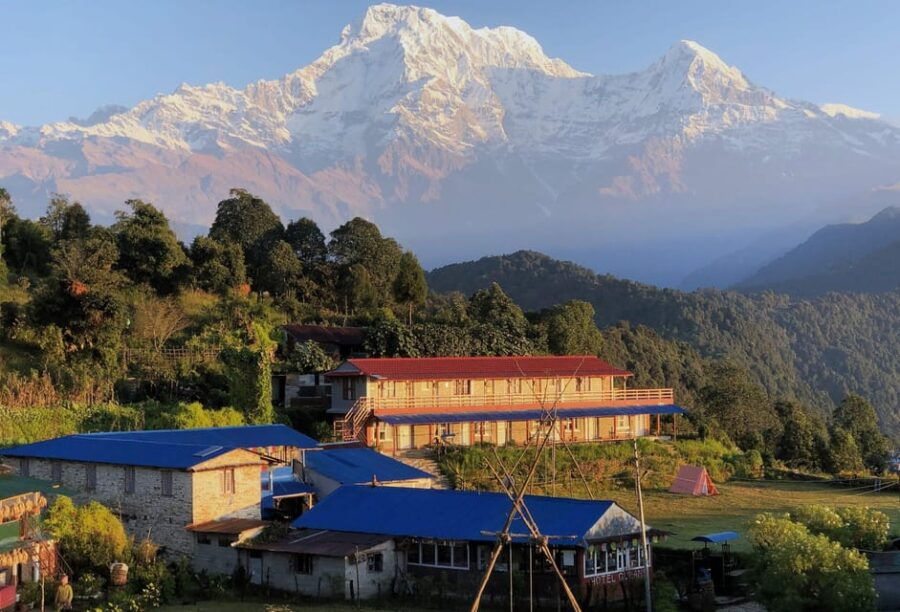 From Pokhara: Full Day Easy Hiking to Australian Camp