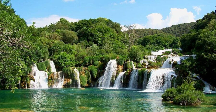 From Trogir, Seget & Okrug: Krka Waterfalls & Šibenik
