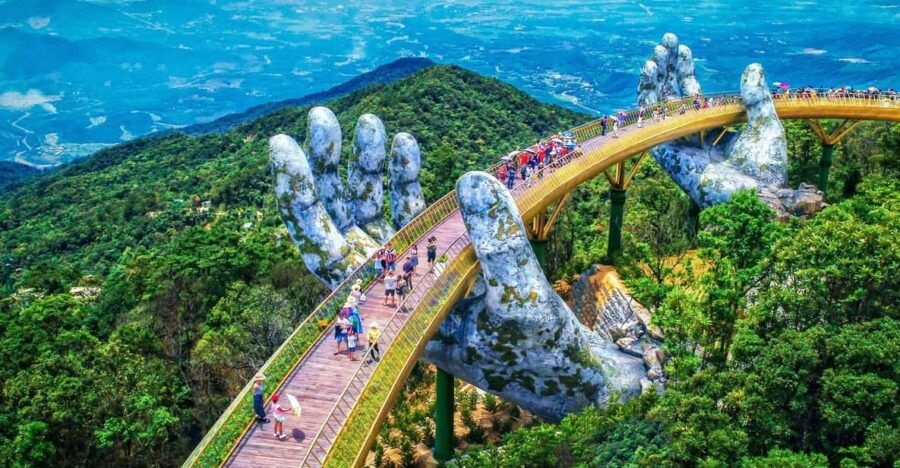 Hoi An: Private Car to Golden Bridge – Marble Mountains – My Son