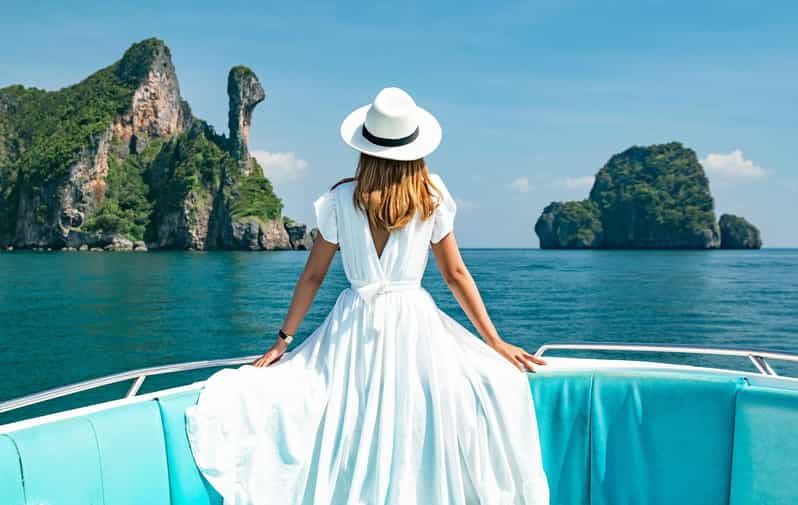 Krabi: 4 Islands & Thale Waeks Sandbar Tour By Speedboat