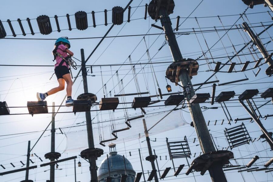 Montreal: Voiles En Voiles Aerial Park Admission Ticket - Ticket Information