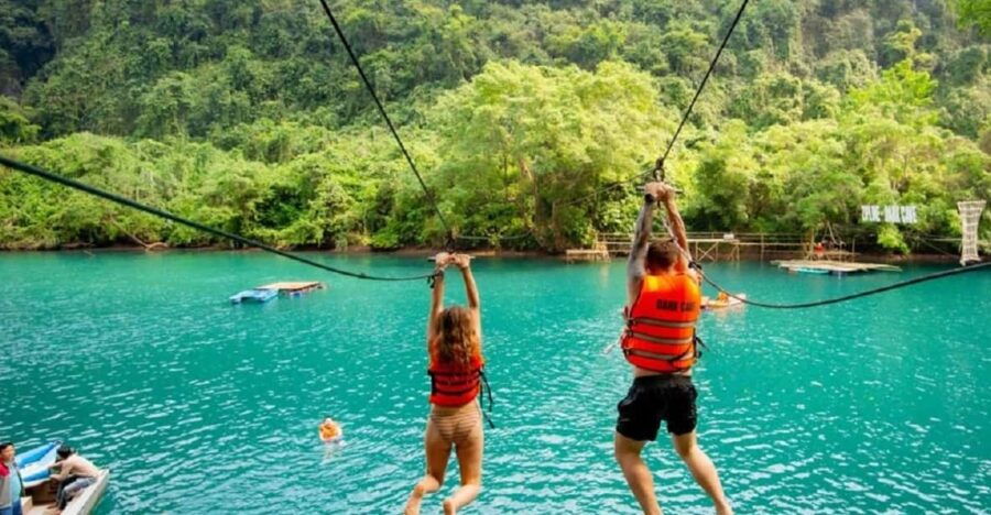 Phong Nha/Dong Hoi : Phong Nha Cave and Zipline in Dark Cave