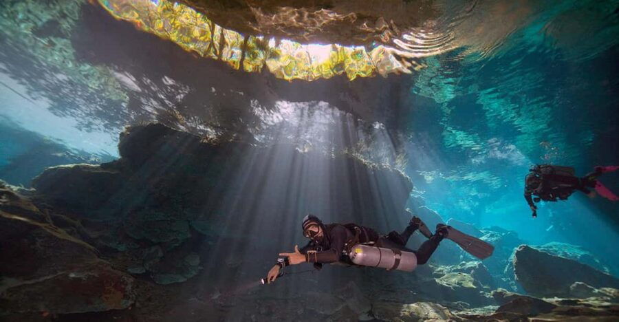 Playa Del Carmen: Epic Dive @ Cenote Chac Mool