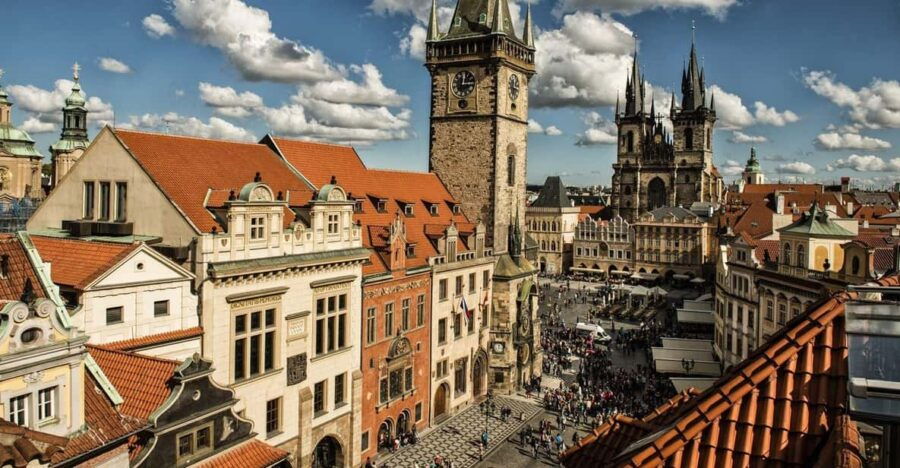 Prague: Old Town Hall Tower + Old Town & Jewish Quarter Tour