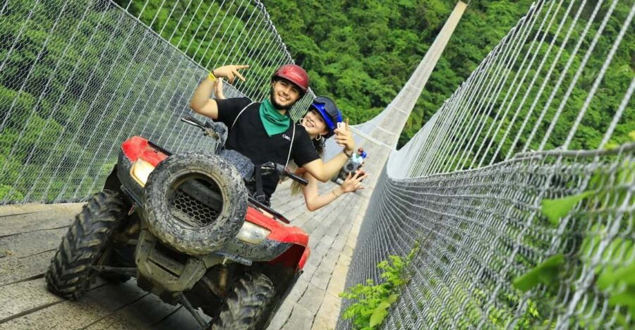 Puerto Vallarta: Jorullo Bridge ATV + ZipLine + Mules