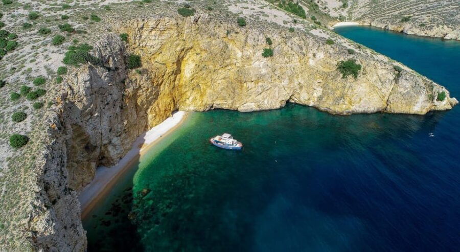 Punat, Cruise and Swim at Golden Beach and Blue Cave