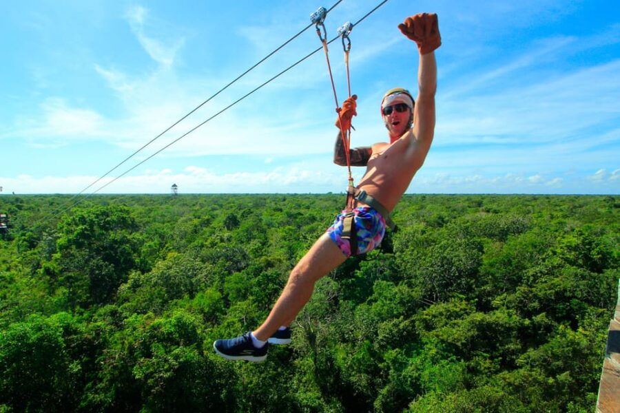 Tulum: Zipline Experience & Underground Cenote & Shared ATVS