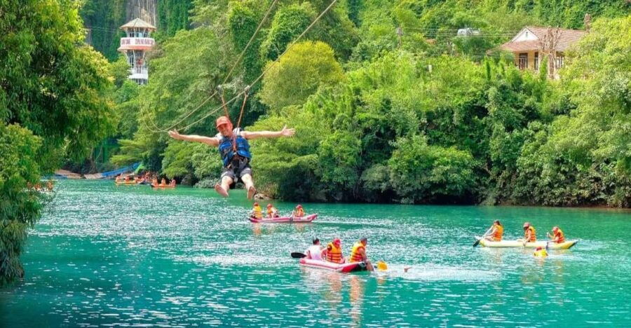 Zipline at Dark Cave And Phong Nha Cave: Dong Hoi/Phong Nha