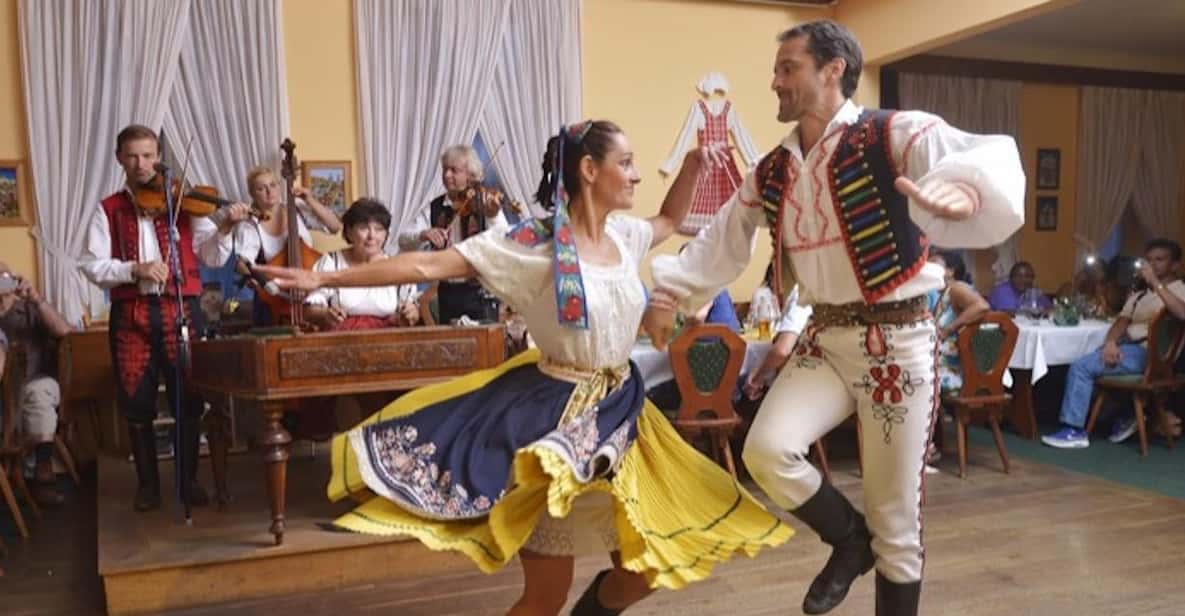 Prague: Folklore Show With Dinner and Prague by Night Tour - Dining Options