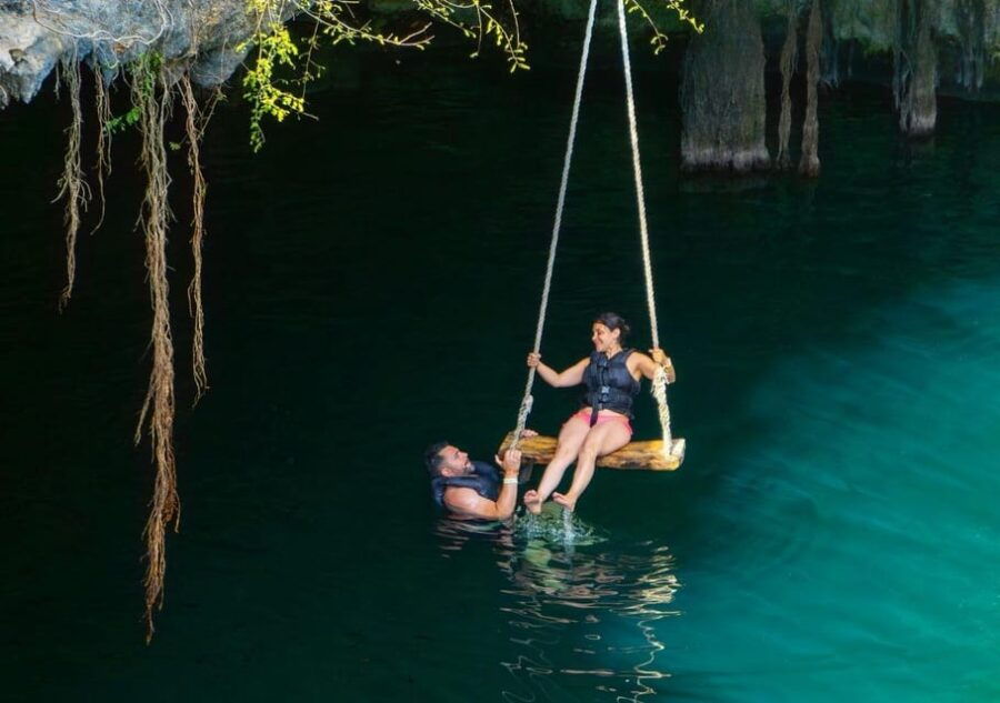 4X1 Tour: Coba and Tulum Ruins, Cenote and Playa Del Carmen