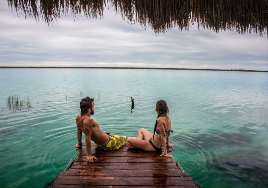 Bacalar: Full-Day Tour to the Lagoon, Cenote & Pontoon Ride