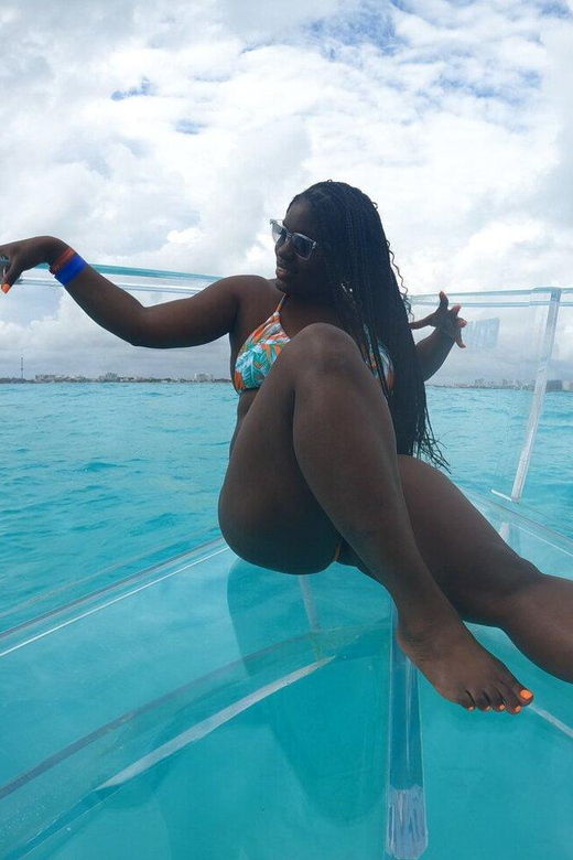 Cancun: Transparent Boat Tour With Soft Drinks