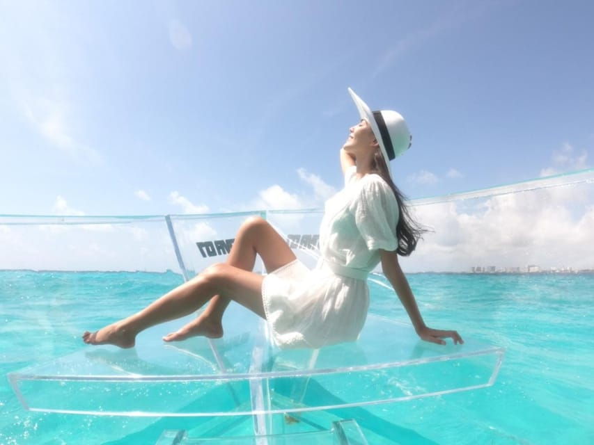 Discover the Beautiful Isla Mujeres Transparent Boat Tour