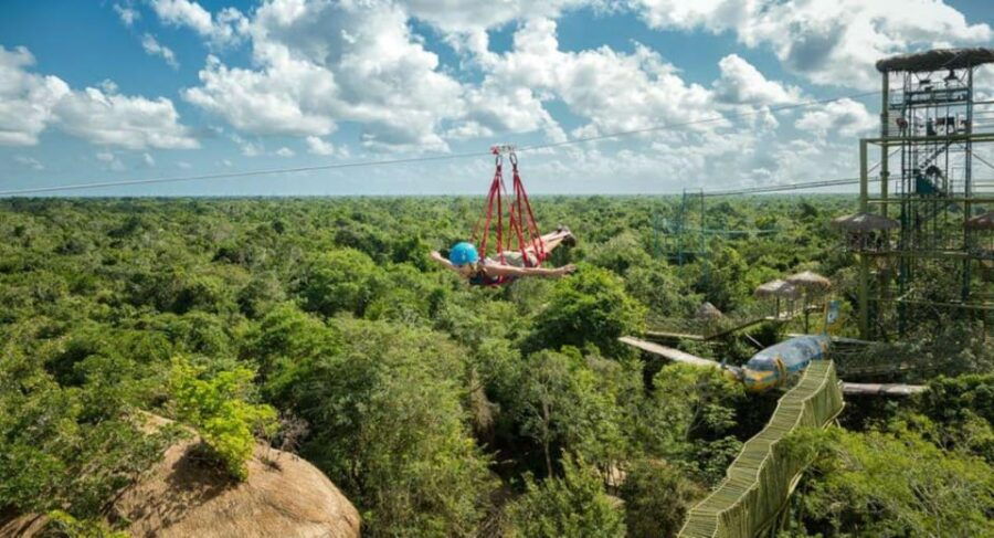 From Cancun: Extreme Canopy Adventure Tour