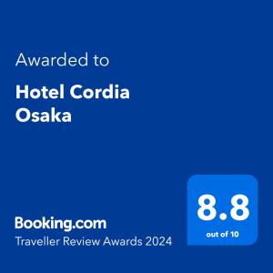Hotel Cordia Osaka - Ratings and Reviews