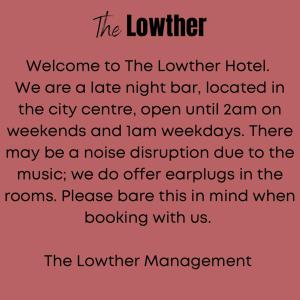 The Lowther Hotel - Guest Reviews and Ratings