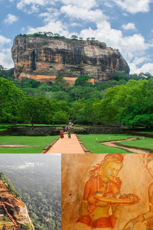 Day Tour From Kandy:Explore Sigiriya Lion Rock & Cave Temple