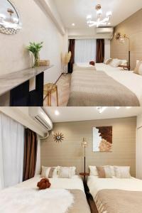 G53 New Inn Central Shinjuku - 5 Mins to Station, Max 4 People. Direct Access to Shin-Okubo, With a Bathtub and a View of the Sky. Equipped With a Wooden Bed and a Silver Chair - Property Location and Access