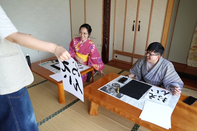 Calligraph Name in Japanese and Dress in Kimono