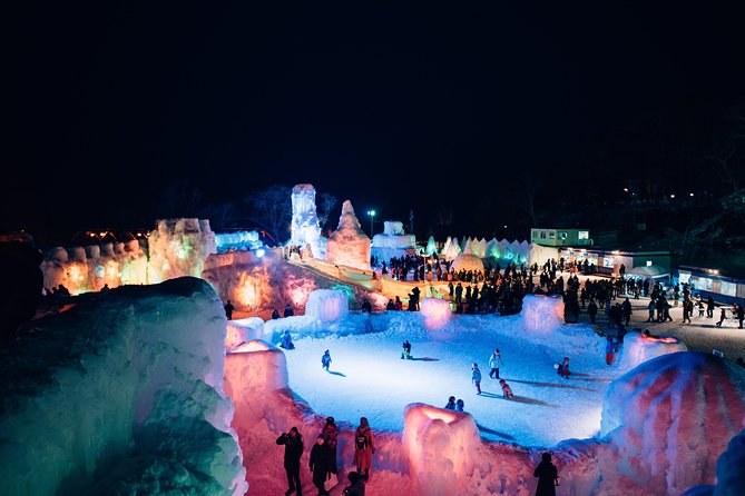 Explore Lake Shikotsu Ice Festival (Night Tour)