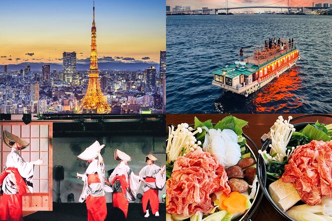 Tokyo Night Cruise Dinner&Tokyo Tower Ticket&Japanese Performance - Dining Options