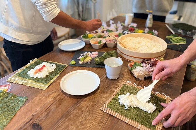 Osaka Sushi Cooking Class How to Make It at Home - Shaping the Temari Sushi Bites