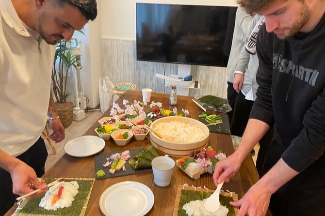 Osaka Sushi Cooking Class How to Make It at Home - Plating and Garnishing the Sushi Dishes