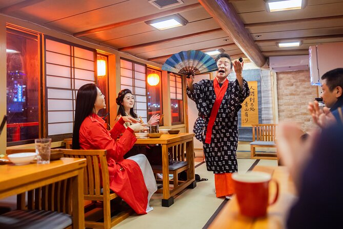 Tokyo Bay Cruise Yakatabune With Dinner Japan Show & Free Drinks - Meal and Beverage Offerings