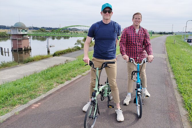 Explore Shibamata, Tokyo by Folding Bike - Navigating the Winding Streets