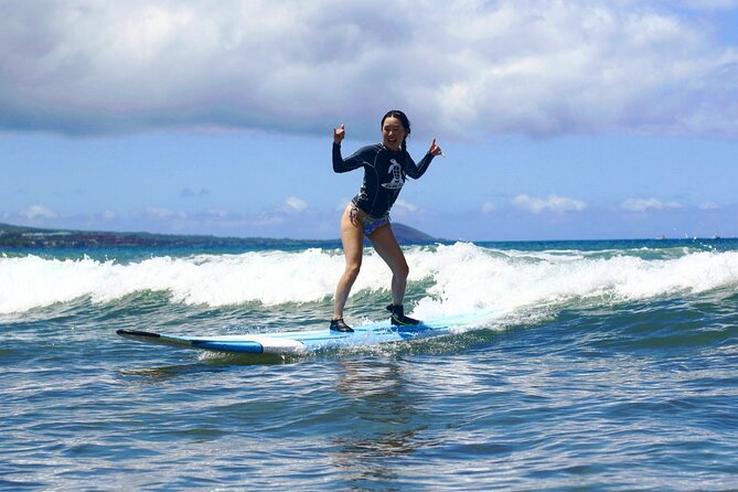 Beginner Group Surf Lesson on Maui South Shore