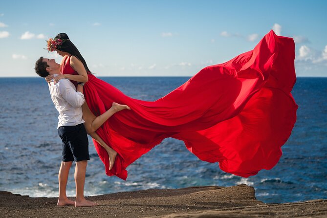 Flying Dress Photoshoot on Oahu