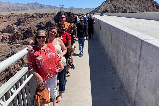 Hoover Dam With Walk on Top With Seven Magic Mountains Rest Stop