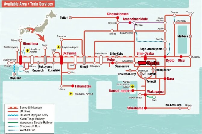JR Kansai-Hiroshima Area Pass- Setouchi Coastline Day Pass - Overview of the JR Kansai-Hiroshima Area Pass