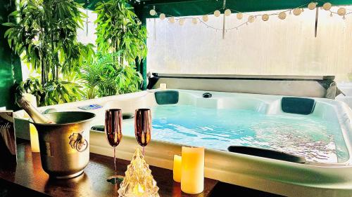 Logis Hôtel & Spa Breakfast Under the Tree - A Serene Morning Ambiance