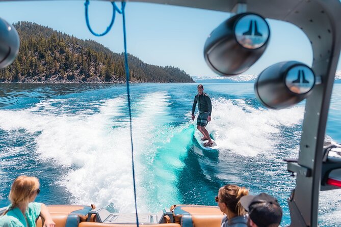Private Wakesurf/Wakeboard Boat Charter Lake Tahoe