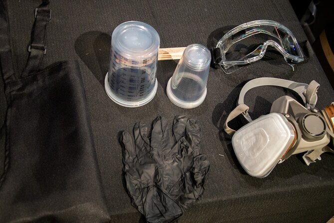 Resin Artwork in a Nolita Artists Studio