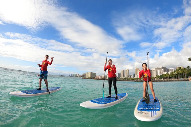 Stand up Paddle Open Group Lesson With Waikiki Courtesy Shuttle